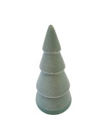2021 9&quot; Mint Green Velvet Flocked Ceramic Christmas Tree - £2.93 GBP