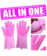 MAGIC Dish Washing Gloves Scrubbing Gloves Better Than Vinyl 1 Pair Pot ... - $240.09 MXN