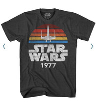 Star Wars 1977 Men&#39;s T-Shirt Size XL Mad Engine Color Charcoal 100% Cotton - £15.44 GBP