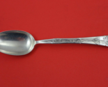 Lap Over Edge Acid Etched By Tiffany Sterling Teaspoon w/ poppies  6&quot; - £162.76 GBP