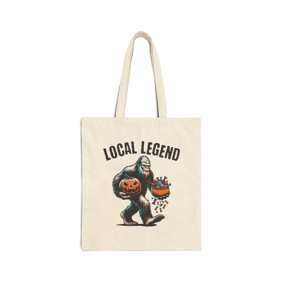 Bigfoot Tote Bag for Halloween, Bigfoot Shopping Bag, Gift for Sasquatch Lovers Item image 2