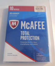 McAfee Total Protection 10 Devices Software Brand New - $60.00