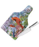Cardinal Flowers : Gift Cutting Board Bird Grieving Lost Loved One Grief... - £22.77 GBP