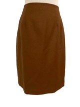 Chadwicks A-line Skirt, Size 12, Brown, Back Flap, Back Zipper - $8.89