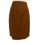 Chadwicks A-line Skirt, Size 12, Brown, Back Flap, Back Zipper - £7.08 GBP