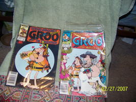 lot of {2} marvel comic books { groo the wanderer} - £9.57 GBP