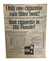 Hit Parade Cigarettes Vintage 1958 Print Ad Smoking Tobacco - £11.86 GBP