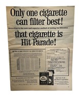 Hit Parade Cigarettes Vintage 1958 Print Ad Smoking Tobacco - £11.77 GBP