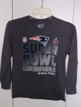 Pro Line Nfl Patriots Boys Gray Ls CREW-NECK Pullover JERSEY-YOUTH M-NICE - £11.03 GBP