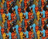 Cotton Feathers Southwestern Birds Cotton Fabric Print by the Yard D577.42 - $9.95