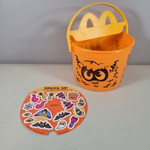 2024 McDonalds Halloween Bucket Monster Orange Pail Classic Boo Bucket - £5.43 GBP