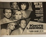 Knots Landing Tv Guide Print Ad Ted Shackelford Joan Can Ark William Dev... - £4.74 GBP