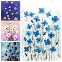 Original Set of 4 Watercolor Floral Cards Wildflowers Sustainable Handma... - $20.53 CAD