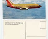 Southwest Airlines Boeing 737-200 Postcard In Flight  - $14.85