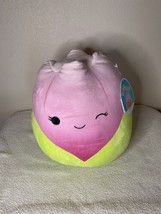 NEW Squishmallows 12&quot; Bridgie The Pink Tulip Kellytoy Rare Find Easter Flower - £13.70 GBP
