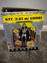 Ghostface 6FT Yard Decor-GHOUL Vtg Halloween Fun World-SCREAM 1996 Working - £134.56 GBP