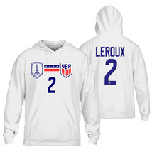 Sydney Leroux #2 USWNT Soccer FIFA Women&#39;s World Cup 2023 Hoodie - £43.95 GBP+