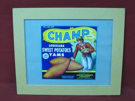 Vintage Champ Louisiana Sweet Potatoes Yams Football Advertisement - £19.10 GBP