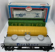 Lot Of 4 Vintage Bachmann Ho Scale Train ~ 2x Box Car 2x Tanker Nice Condition - £26.73 GBP