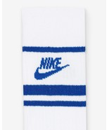 TWO Pair WOMENS Nike Sportswear Everyday Essential Crew BLUE Socks WOMEN... - $30.59