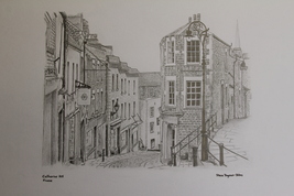 Frome. Catherine Hill Frome. Medieval street. Cobbled street. Pencil dra... - $60.00