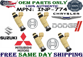 NEW 4PCS Nikki OEM Fuel Injectors for 1999-2006 Mitsubishi/Dodge/Chrysler/Suzuki - £195.45 GBP