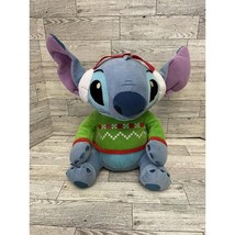 Disney Stitch 12” Christmas Holiday Festive Plush Toy 2021 Stuffed Animal - $12.86