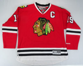 FLAW* Reebok Jonathan Toews Chicago Blackhawks Authentic Adult NHL Jersey Red XL - £30.33 GBP