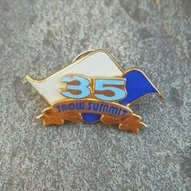 SNOW SUMMIT 35 Year Resorts Travel Vintage Ski Lapel Souvenir Hat Pin California - £10.27 GBP