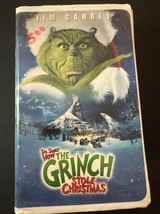JIM CARREY How the Grinch Stole Christmas VHS Movie Clamshell VHS Tape VCR - $4.50