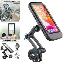 Waterproof Bicycle Mobile Phone Holder Mount Bike Handlebar Cell Phone Support - £17.43 GBP