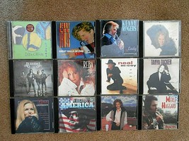 Lot of 12 - Country Music CD Tapes from Various  Artists - £27.37 GBP