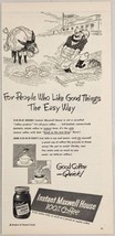 1948 Print Ad Instant Maxwell House 100% Coffee Gold Miner Drawn by Frank Tashli - £12.93 GBP