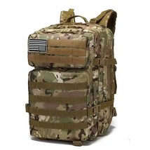 50L 1000D Nylon  Backpack Army  Molle ault Ruack 3P Outdoor Hi Camping Fitness W - £107.43 GBP