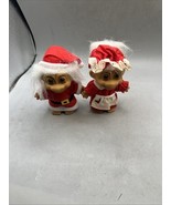 2 Russ Christmas Trolls Mr And Mrs Claus Holiday Santa Dolls 8&quot; - 1990&#39;s... - $489.88 MXN