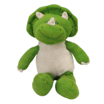 Spark Create Imagine Dinosaur Triceratops Plush Rattle Green Stuffed Animal 15&quot; - £7.75 GBP