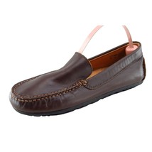UMi Metro Moc Youth Girls Shoes Size 1.5 M Brown Moccasin Leather - £19.46 GBP
