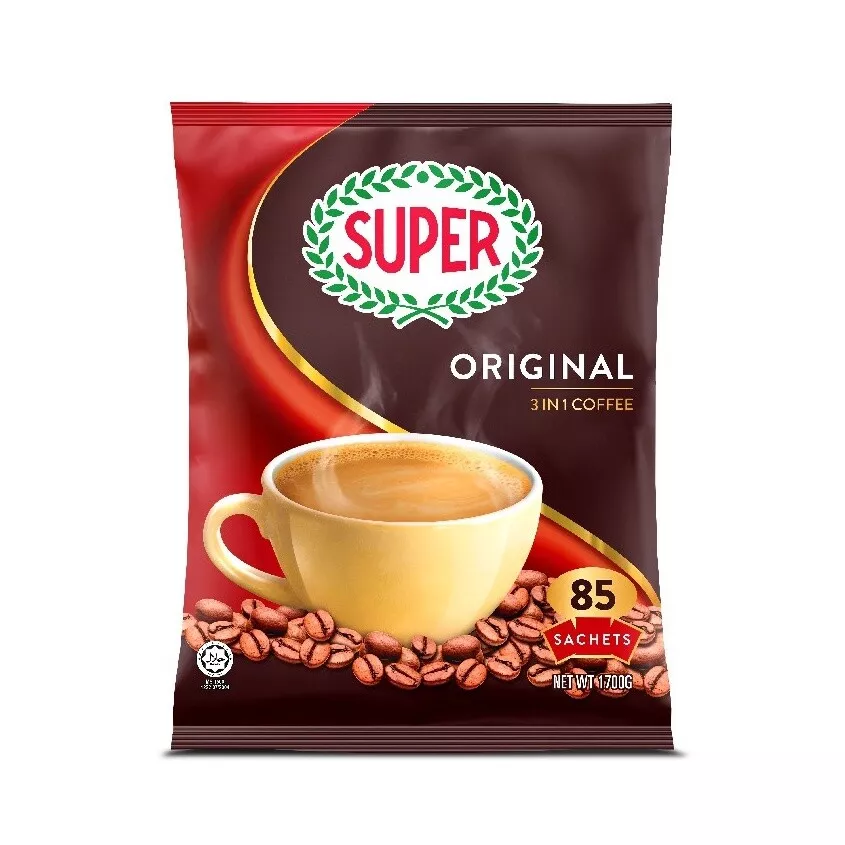 SUPER 3IN1 INSTANT COFFEE MIX 85 SACHETS DHL EXPRESS - £38.97 GBP