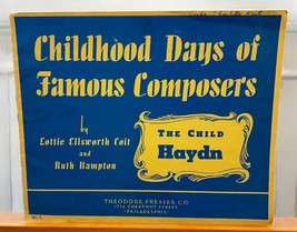 Childhood Days Of Famous Composers Haydn Vtg Piano Sheet Music by Coit &amp; Bampton - $8.49