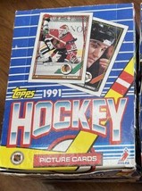 NOS 1991 Topps NHL Hockey Picture Cards Wax Box Factory Sealed Packs - £19.10 GBP