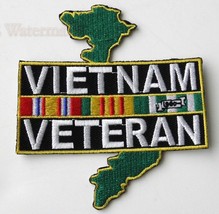 VIETNAM VETERAN EMBROIDERED INCH PATCH 3.75 INCHES - £4.50 GBP