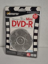 Memorex Director&#39;s Cut Mini DVD-R 10 Pack Recordable Discs Tin Case New (W) - $34.64