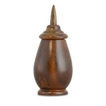 Small/Keepsake 5 Cubic Inches Quinlan Wood Funeral Cremation Urn for Ashes - £55.29 GBP