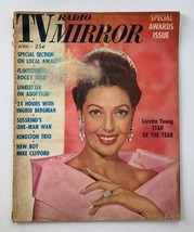 VTG Radio TV Mirror Magazine April 1961 Vol 55 #5 Loretta Young No Label - £15.11 GBP