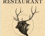 Antlers Restaurant Menus Elks Lodge Exalted Ruler Leading Knight Esquire... - $17.82