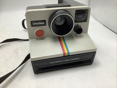 Polaroid One Step Instant Land Camera SX-70 Rainbow Stripe White Item image 2