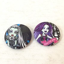 Monster High Frankie Stien &amp; Spectra Vondergeist Collectible Pin Buttons Badges - £7.88 GBP