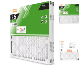 24 x 24 x 1 Standard Pleated Air Filter FPR 5, 3-Pack, Air Filters Repla... - $16.89