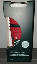 NEW Starbucks 2022 Holiday Color Changing Reusable Hot Cups 6-Pack 16oz - £13.39 GBP
