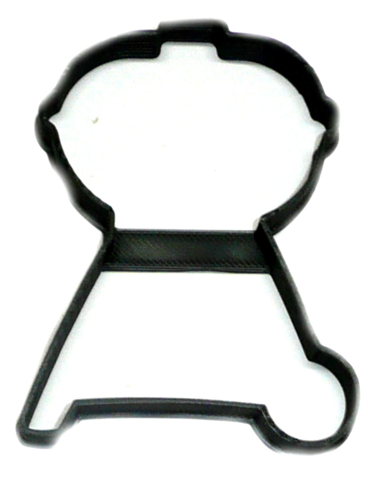 6x Charcoal Grill Fondant Cutter Cupcake Topper 1.75 IN USA FD2729 - $6.99